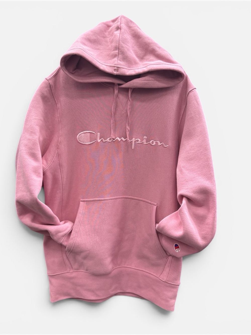 NWT Champion Pink Script Logo Hoodie XS